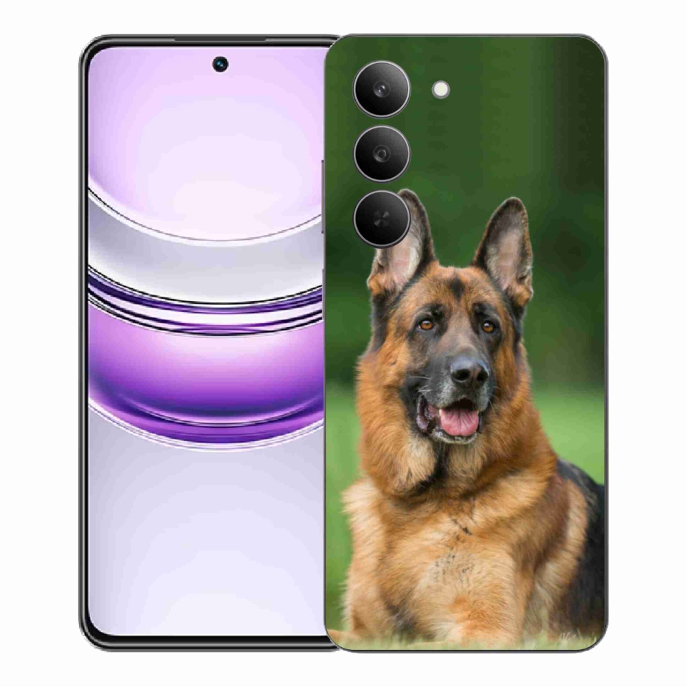 Gelový kryt mmCase na Realme 14x 5G - německý ovčák