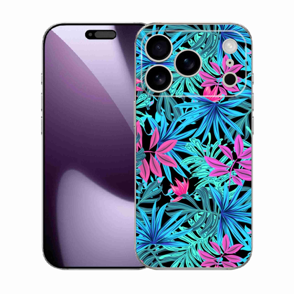 Gelový kryt mmCase na iPhone 17 Pro - květiny 3