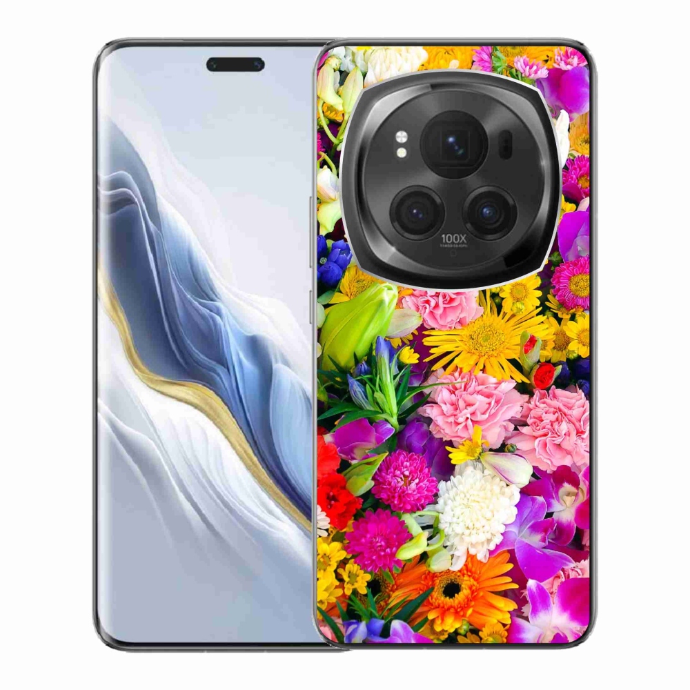 Gelový kryt mmCase na Honor Magic 6 Pro 5G - květiny 12
