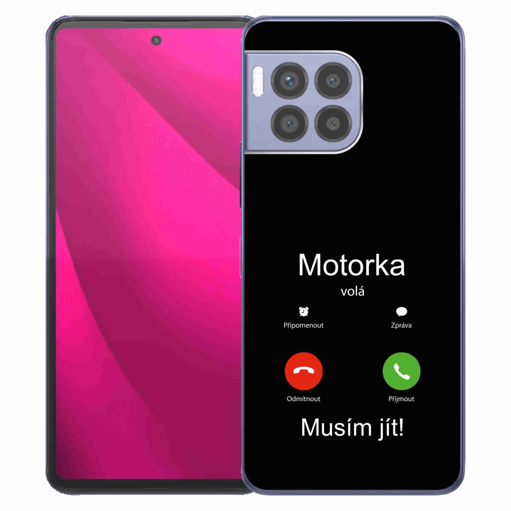 Gelový kryt mmCase na T-Mobile T Phone 2 Pro - motorka volá černé pozadí