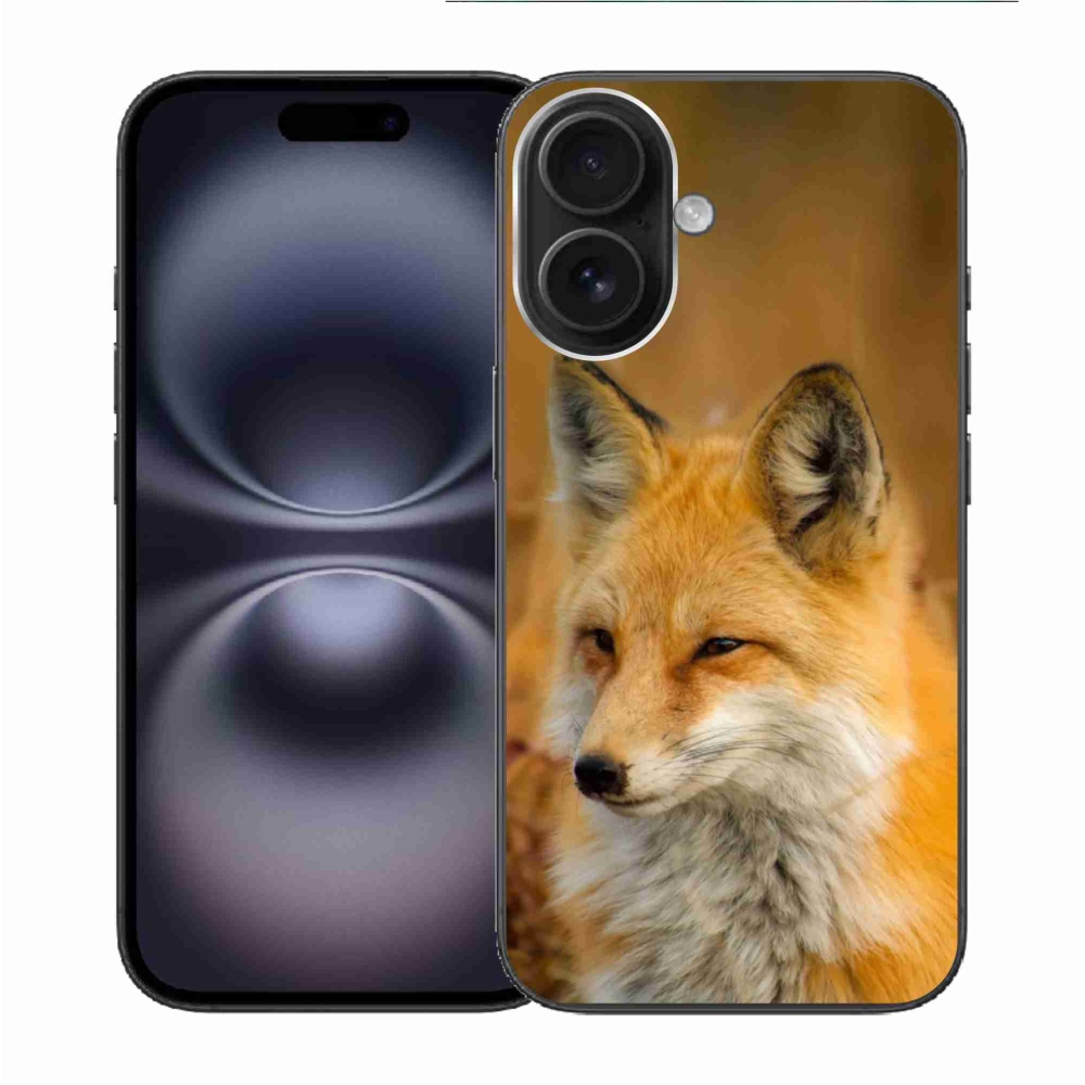 Gelový kryt mmCase na iPhone 16 - liška