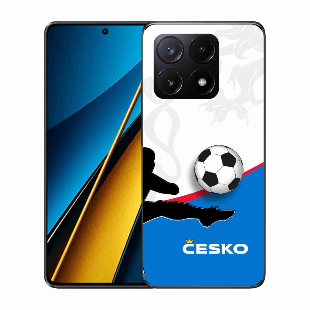 Gelový kryt mmCase na Xiaomi Poco X6 Pro 5G - fotbal Česko 3