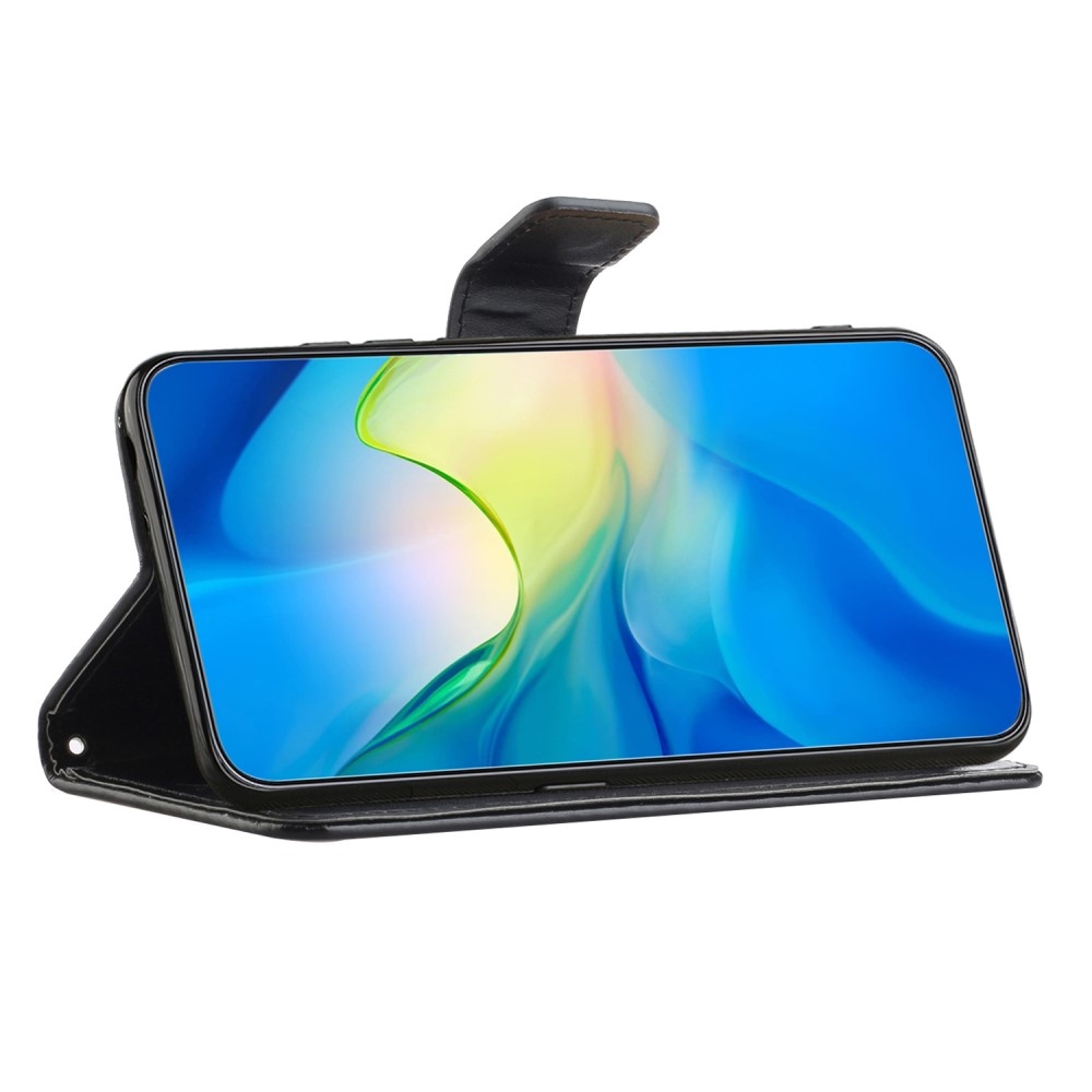 Flower knížkové pouzdro na Samsung Galaxy Xcover 7 - černé