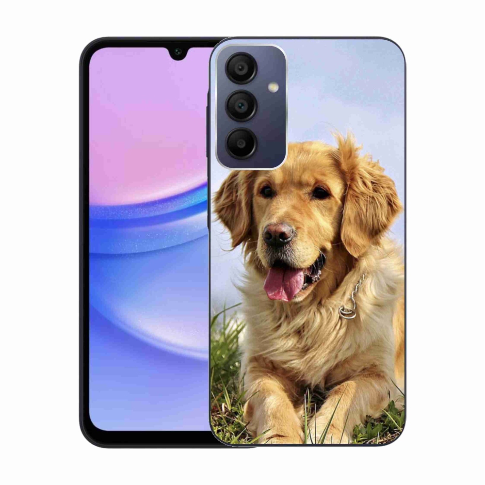 Gelový obal mmCase na Samsung Galaxy A15 4G/5G - zlatý retrívr