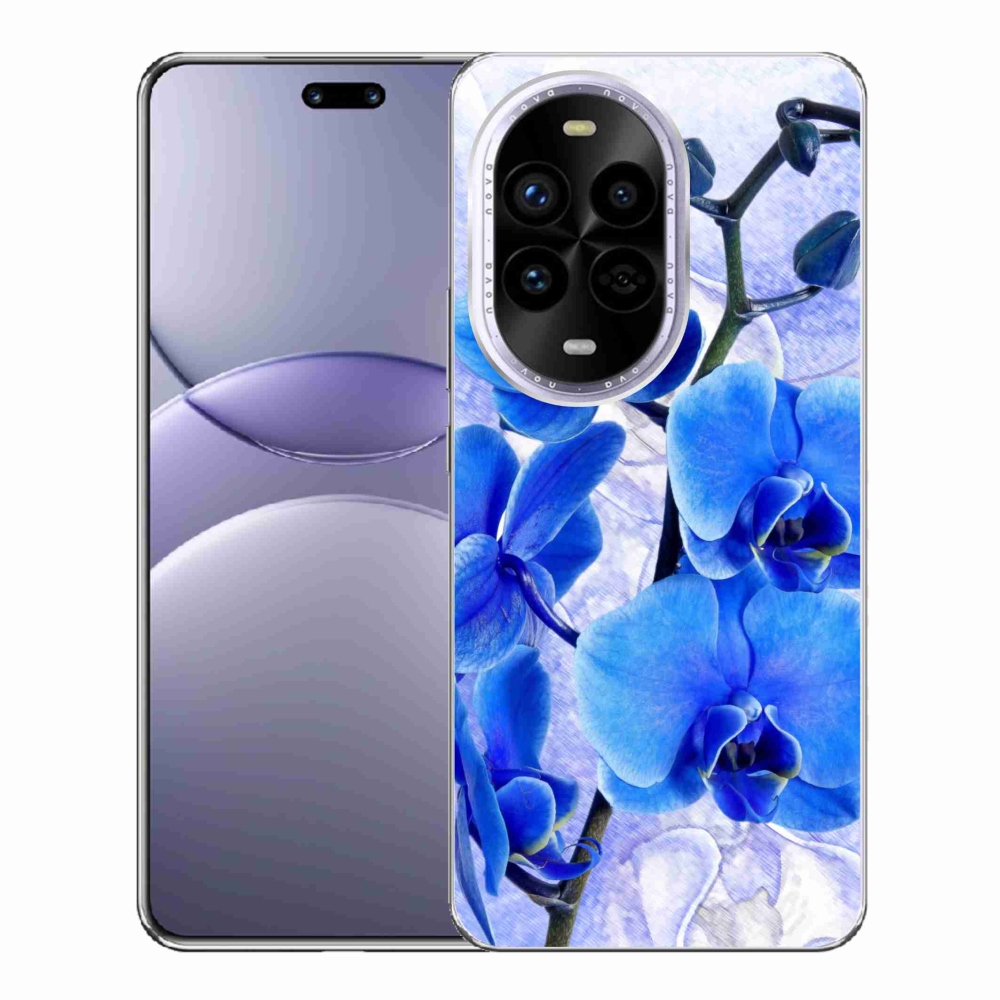 Gelový kryt mmCase na Huawei Nova 13 Pro 5G - modré květy