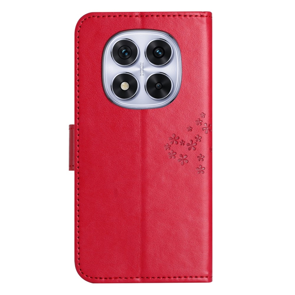 Tree knížkové pouzdro na Xiaomi Redmi Note 14 Pro 5G/Poco X7 5G/Note 14 Pro+ 5G - červené