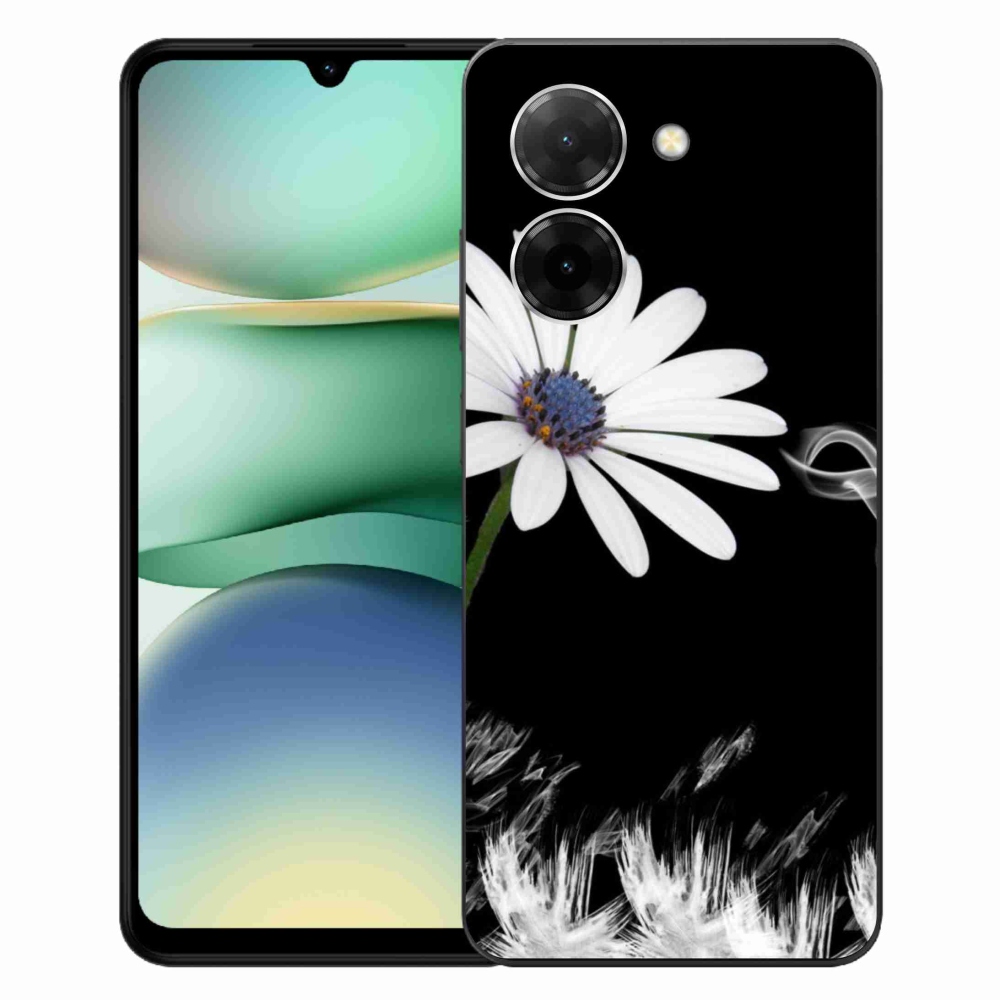 Gelový kryt mmCase na Xiaomi Redmi A5 (173.45x79.35x8.45mm) - bílá květina