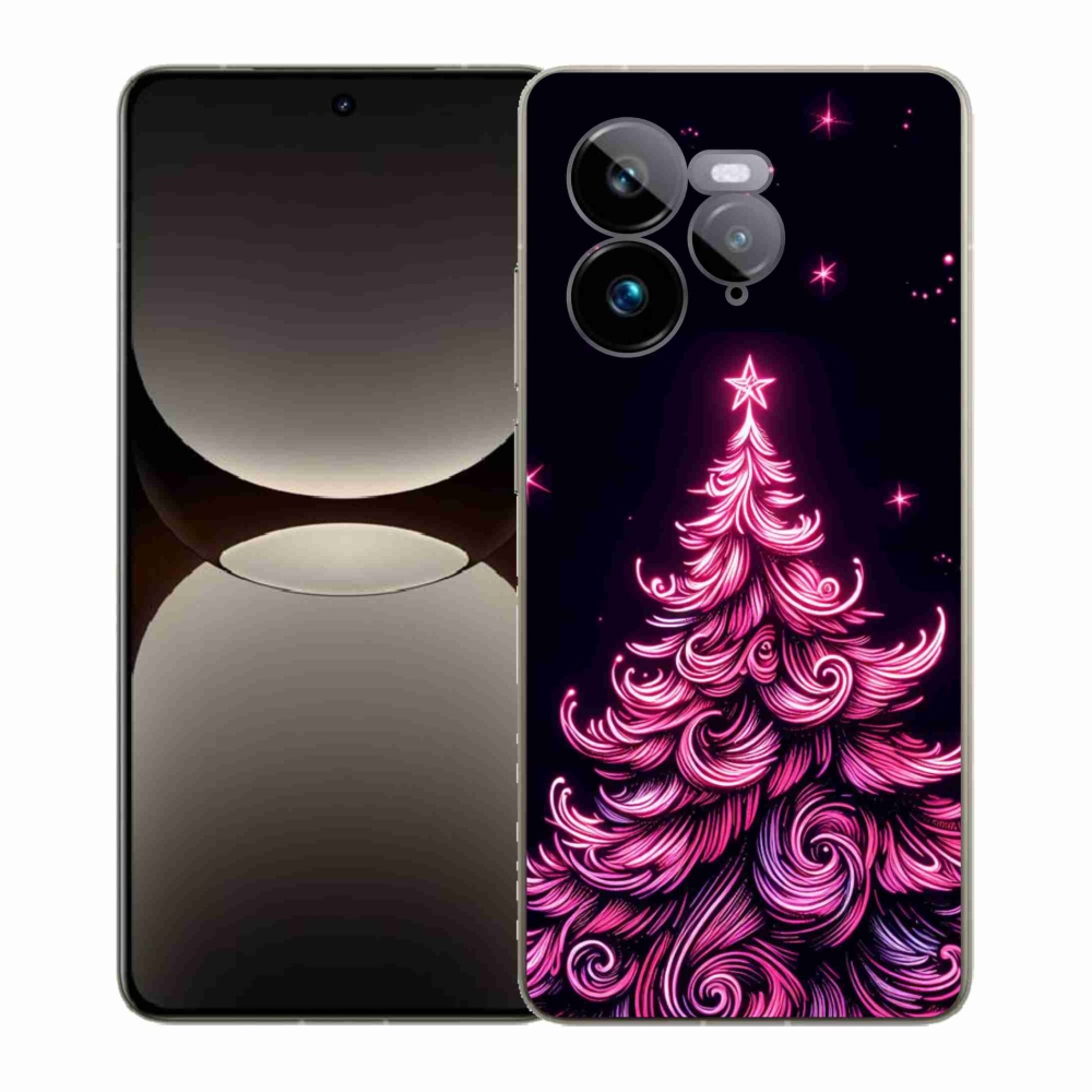 Gelový kryt mmCase na Realme GT 7 Pro 5G - neonový vánoční stromek 2