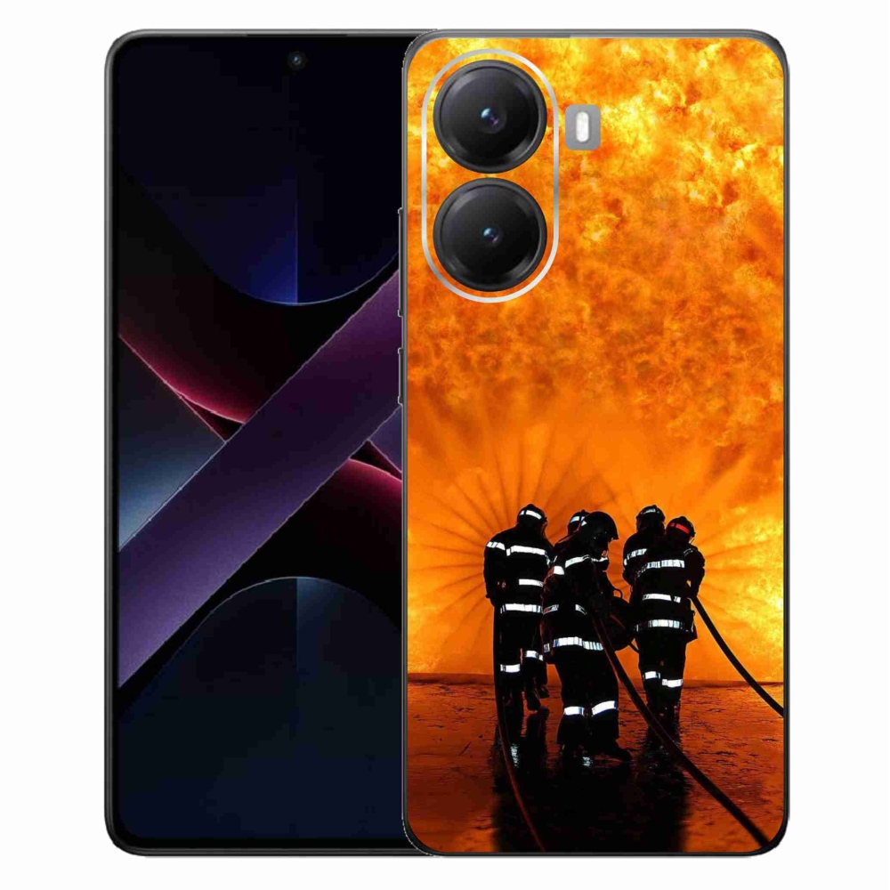 Gelový kryt mmCase na Xiaomi Poco X7 Pro 5G - požár