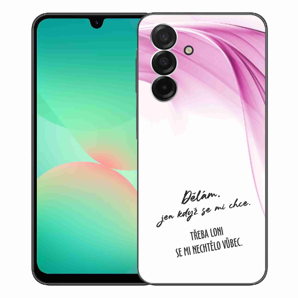 Gelový kryt mmCase na Samsung Galaxy A26 5G - vtipný text 12 bílé pozadí