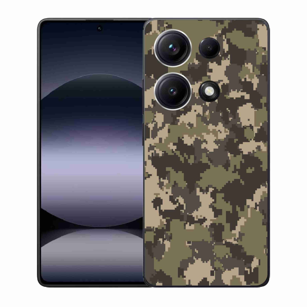 Gelový kryt mmCase na Xiaomi Redmi Note 14S - maskáčový vzor 12