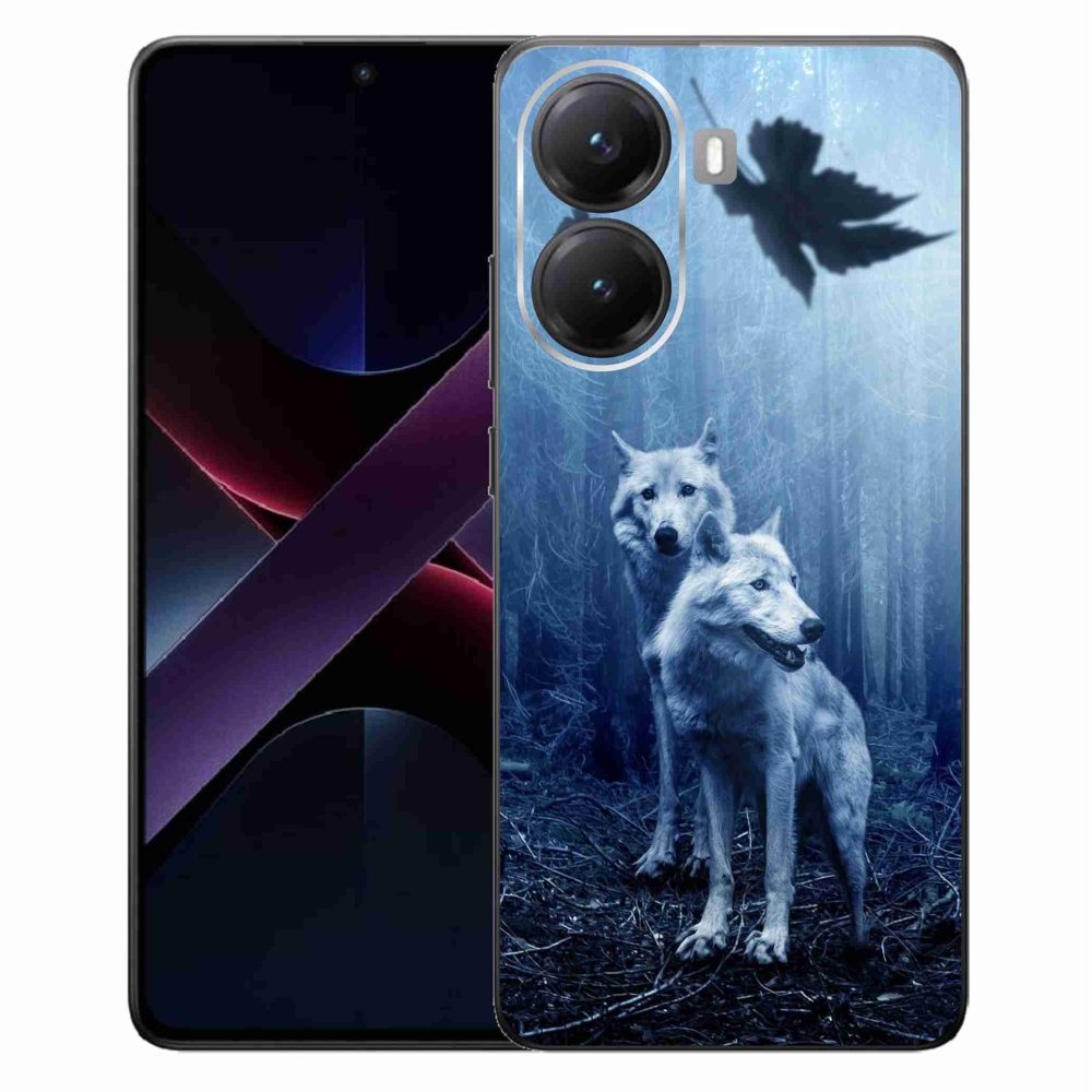 Gelový kryt mmCase na Xiaomi Poco X7 Pro 5G - vlci v lese