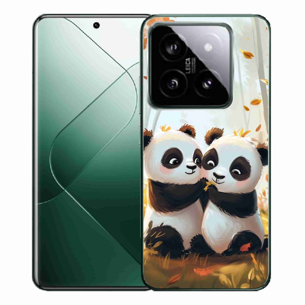 Gelový kryt mmCase na Xiaomi 14 Pro - pandy