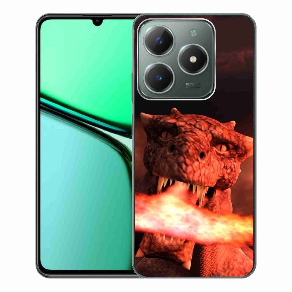 Gelový kryt mmCase na Realme C61 - drak