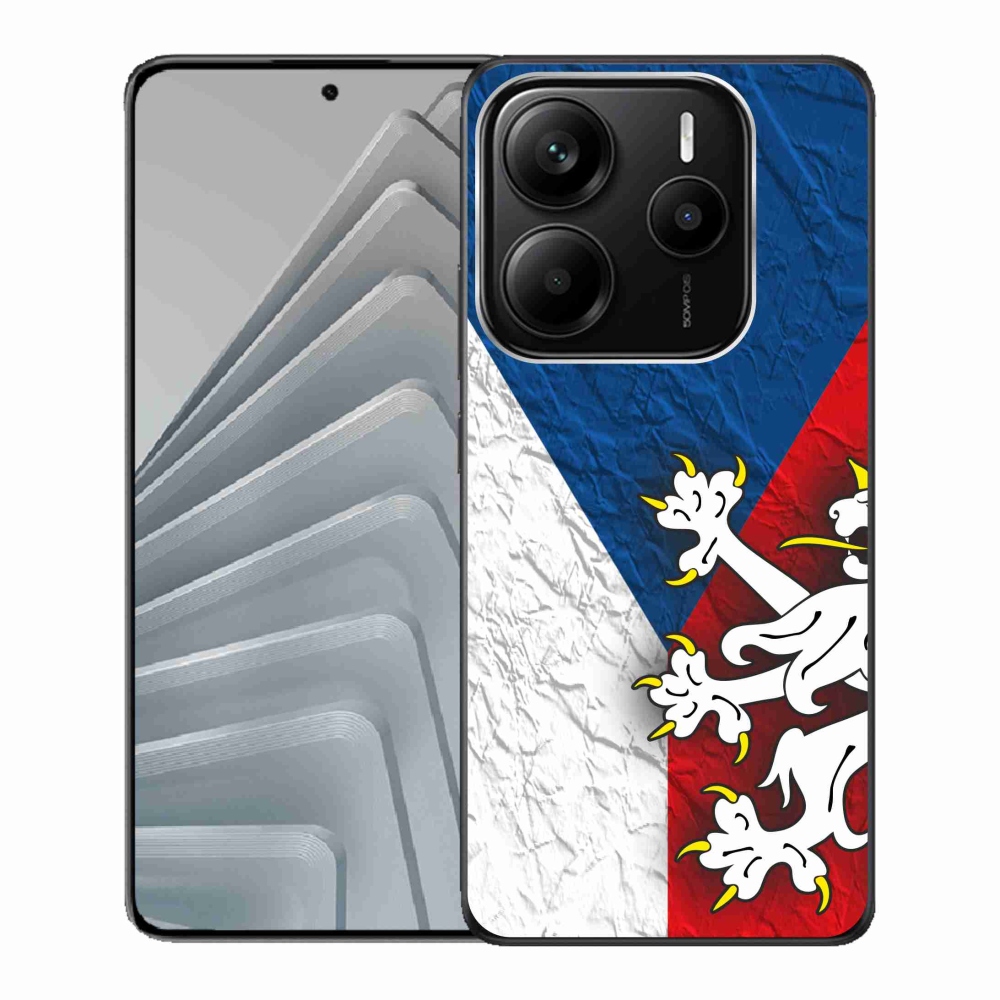 Gelový kryt mmCase na Xiaomi Redmi Note 14 5G - česká vlajka 1
