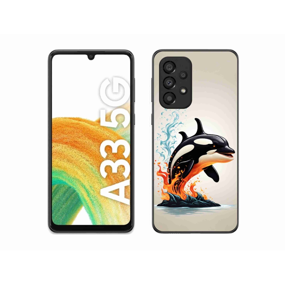 Gelový kryt mmCase na Samsung Galaxy A33 5G - kosatka