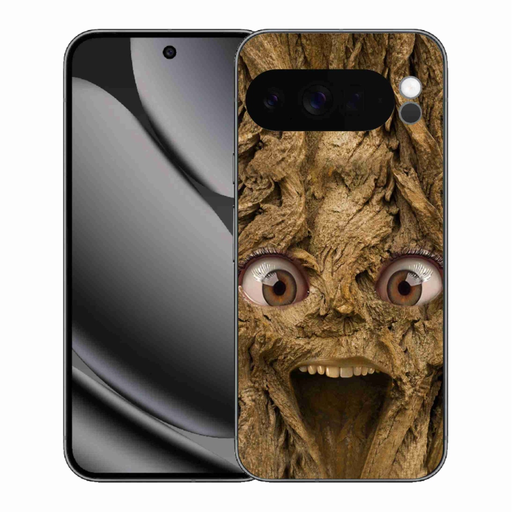 Gelový kryt mmCase na Google Pixel 10 Pro XL - veselý strom s očima