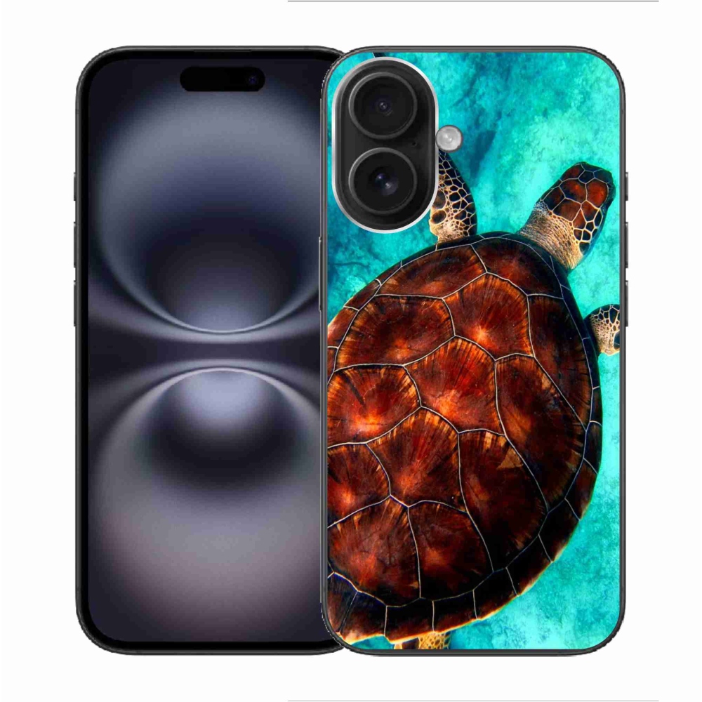 Gelový kryt mmCase na iPhone 16 - želva