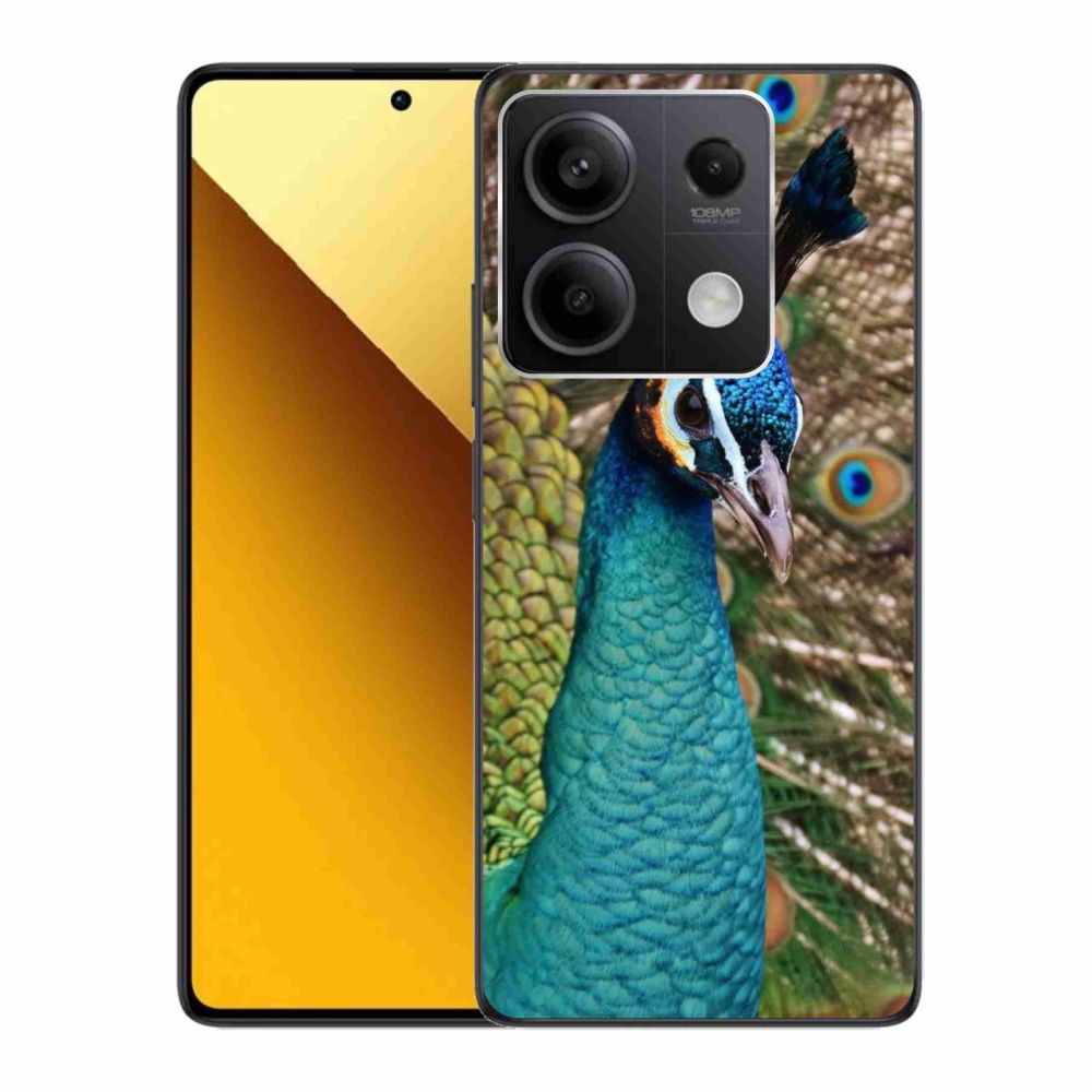 Gelový kryt mmCase na Xiaomi Redmi Note 13 5G - páv