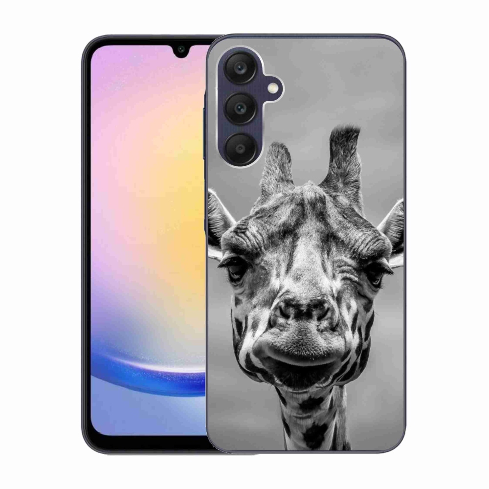 Gelový kryt mmCase na Samsung Galaxy A25 5G - černobílá žirafa