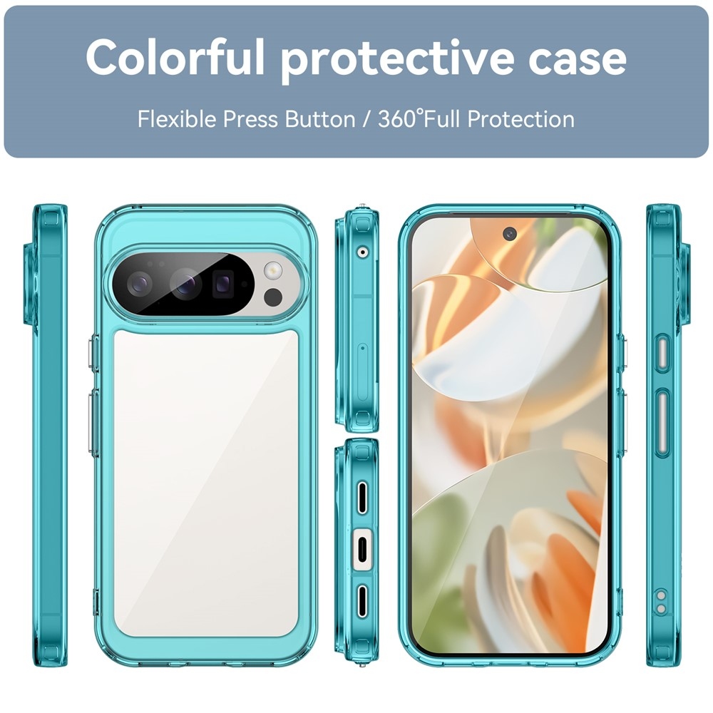 Gelový obal s pevnými zády na Google Pixel 10 Pro/Pixel 10 - světlemodrý