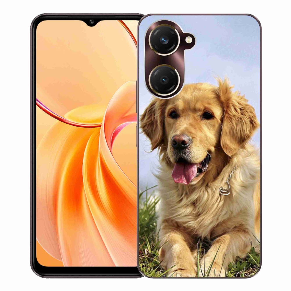 Gelový kryt mmCase na Vivo Y28s 5G - zlatý retrívr