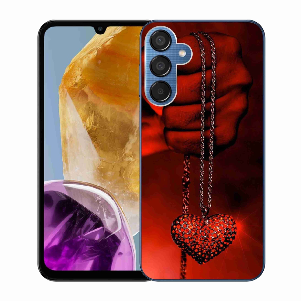 Gelový kryt mmCase na Samsung Galaxy M15 5G - náhrdelník