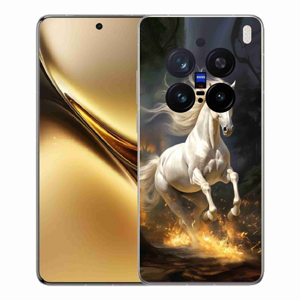 Gelový kryt mmCase na Vivo X200 Pro 5G - bílý kůň 2