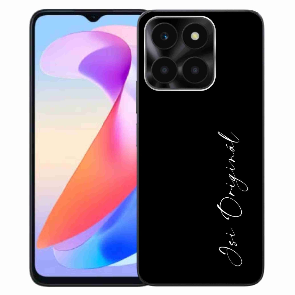 Gelový kryt mmCase na Honor X6a - jsi originál černé pozadí