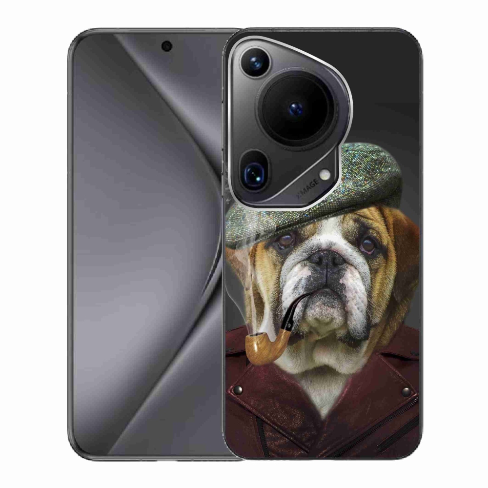 Gelový kryt mmCase na Huawei Pura 70 Ultra - pes s fajfkou