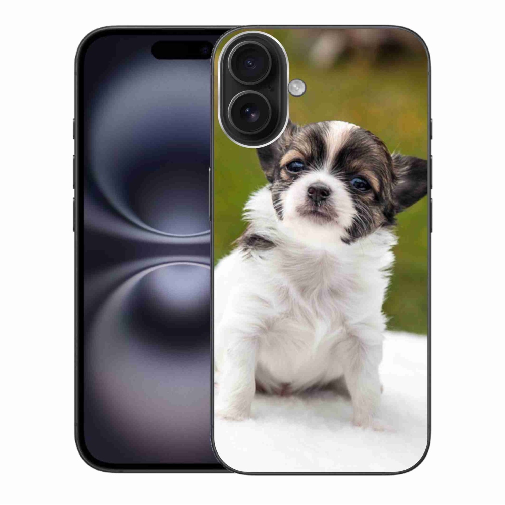 Gelový obal mmCase na iPhone 16 Plus - čivava 4