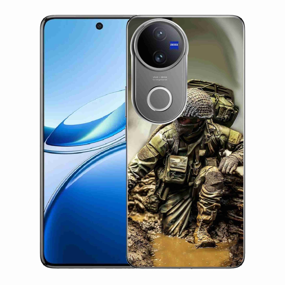 Gelový kryt mmCase na Vivo V50 5G - voják