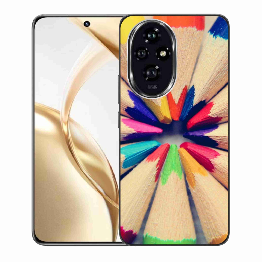 Gelový kryt mmCase na Honor 200 5G - pastelky 