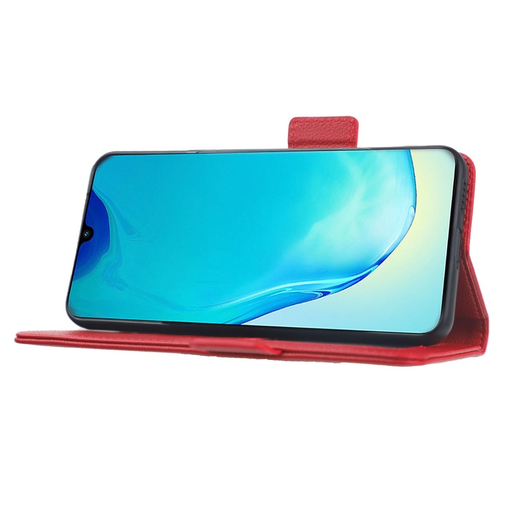 Wallet knížkové pouzdro na Vivo X80 Lite - červené