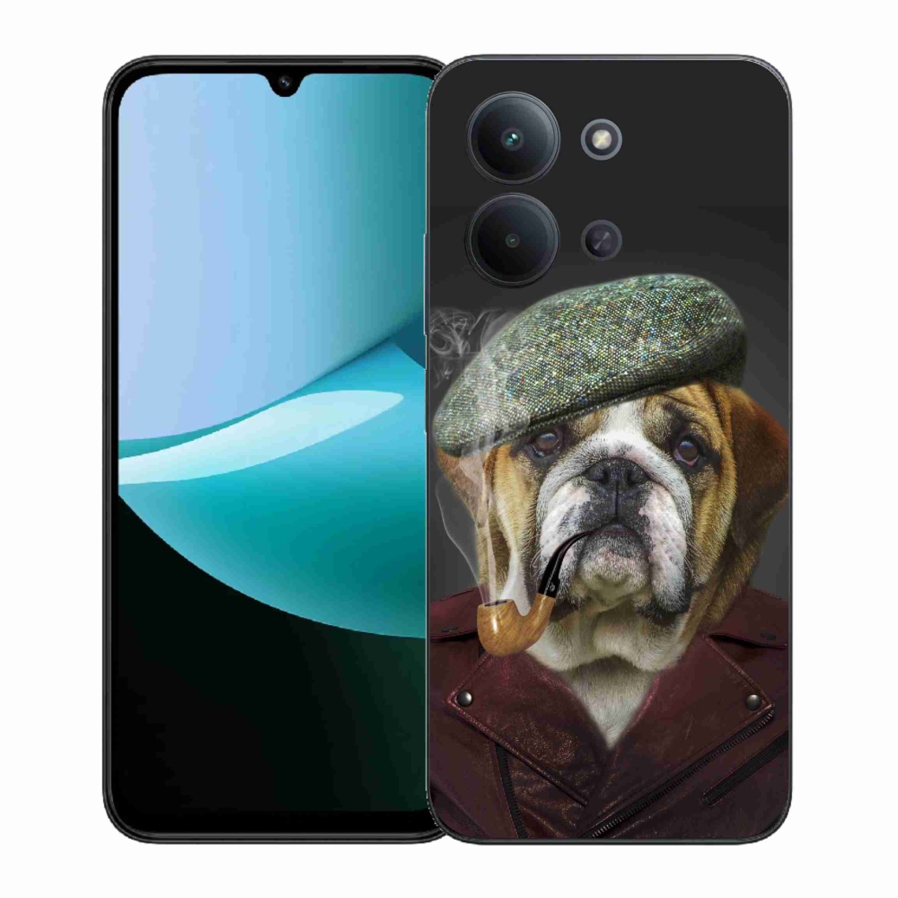 Gelový kryt mmCase na Xiaomi Redmi 15C 4G (171mm)/Poco C85 4G (171mm) - pes s fajfkou