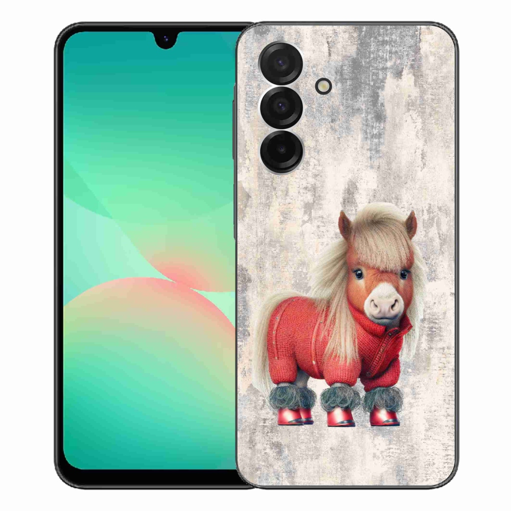 Gelový kryt mmCase na Samsung Galaxy A26 5G - poník ve svetru