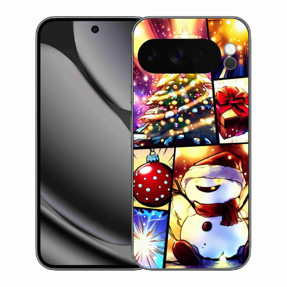 Gelový kryt mmCase na Google Pixel 10 Pro XL - vánoční motivy 1