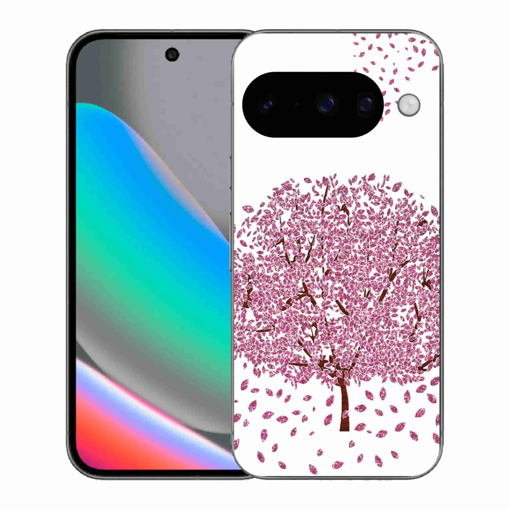 Gelový kryt mmCase na Google Pixel 10 - kreslený strom s listy