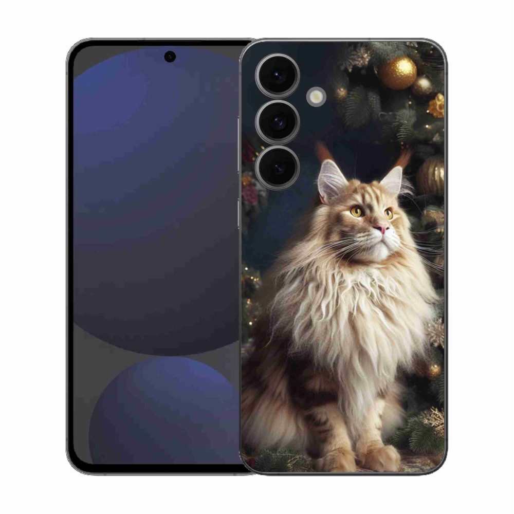 Gelový kryt mmCase na Samsung Galaxy S25 FE - kočka u stromku