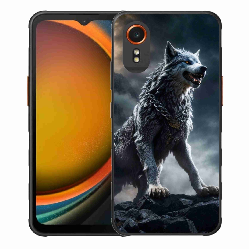 Gelový kryt mmCase na Samsung Galaxy Xcover 7 - vlk 1
