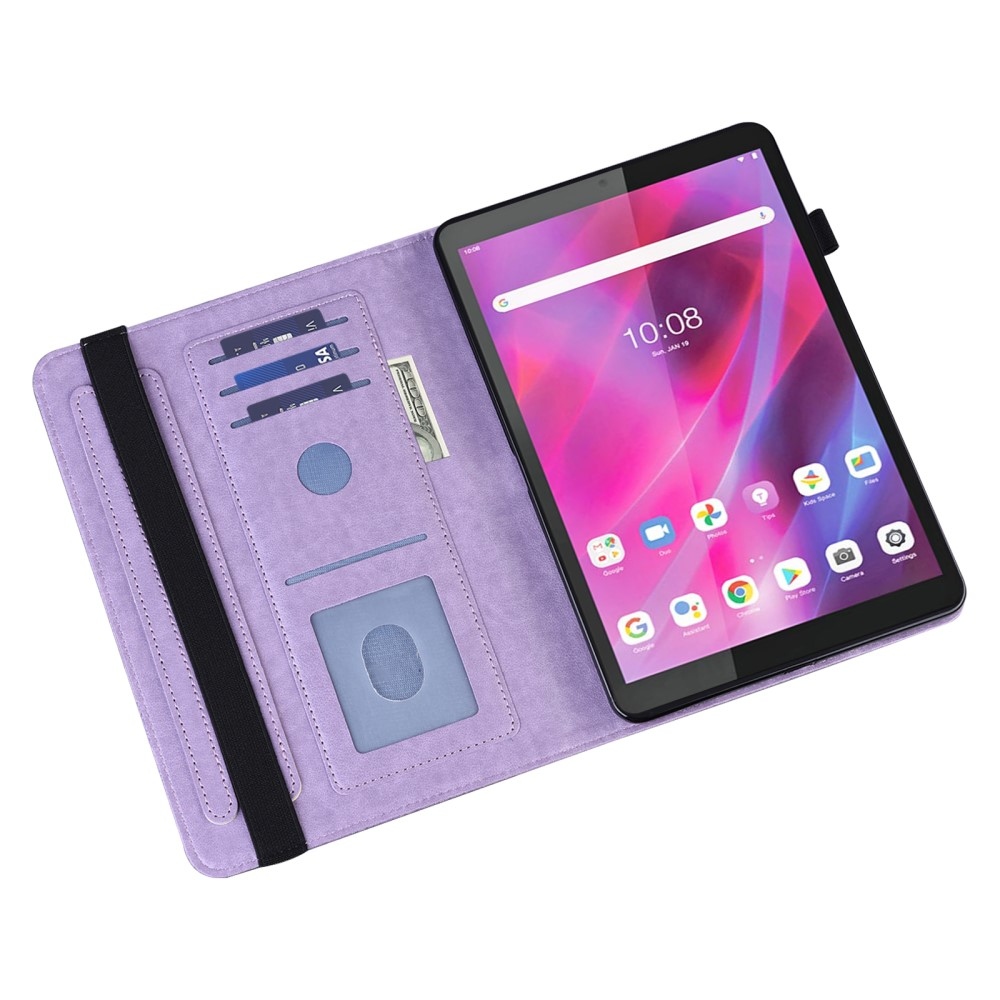 Flower zavírací pouzdro na Lenovo Tab M8 4. Gen (2024) - fialové