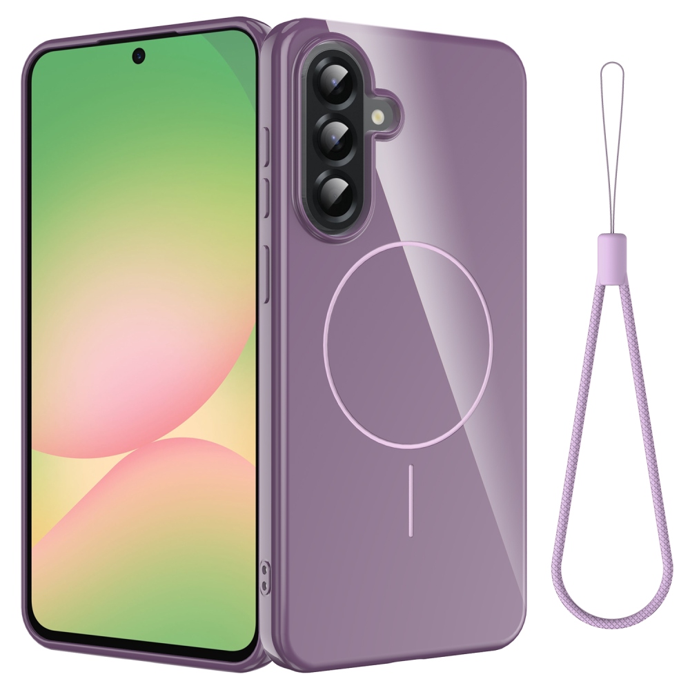 Carry gelový obal s MagSafe na Samsung Galaxy A17 5G - fialový