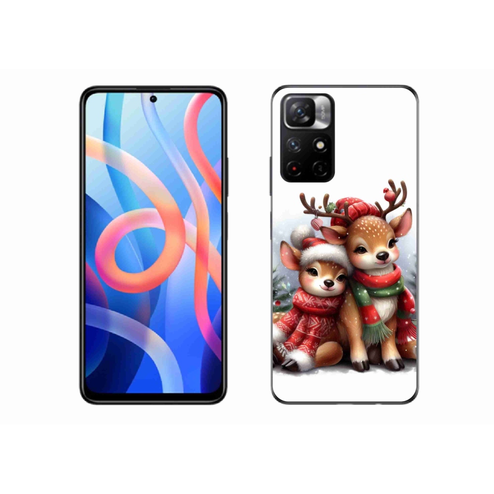 Gelový kryt mmCase na Xiaomi Redmi Note 11S 5G - vánoční sobi