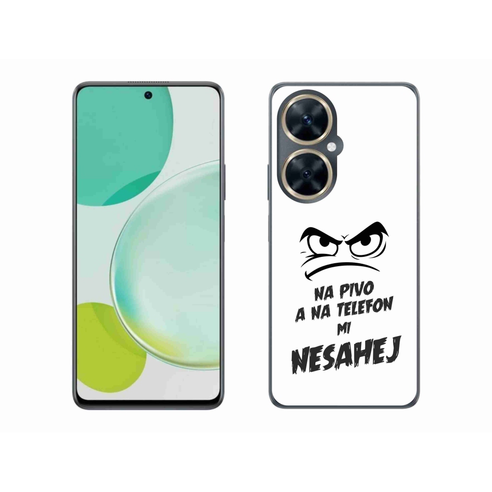 Gelový kryt mmCase na Huawei Nova 11i - pivní motiv 2 bílé pozadí