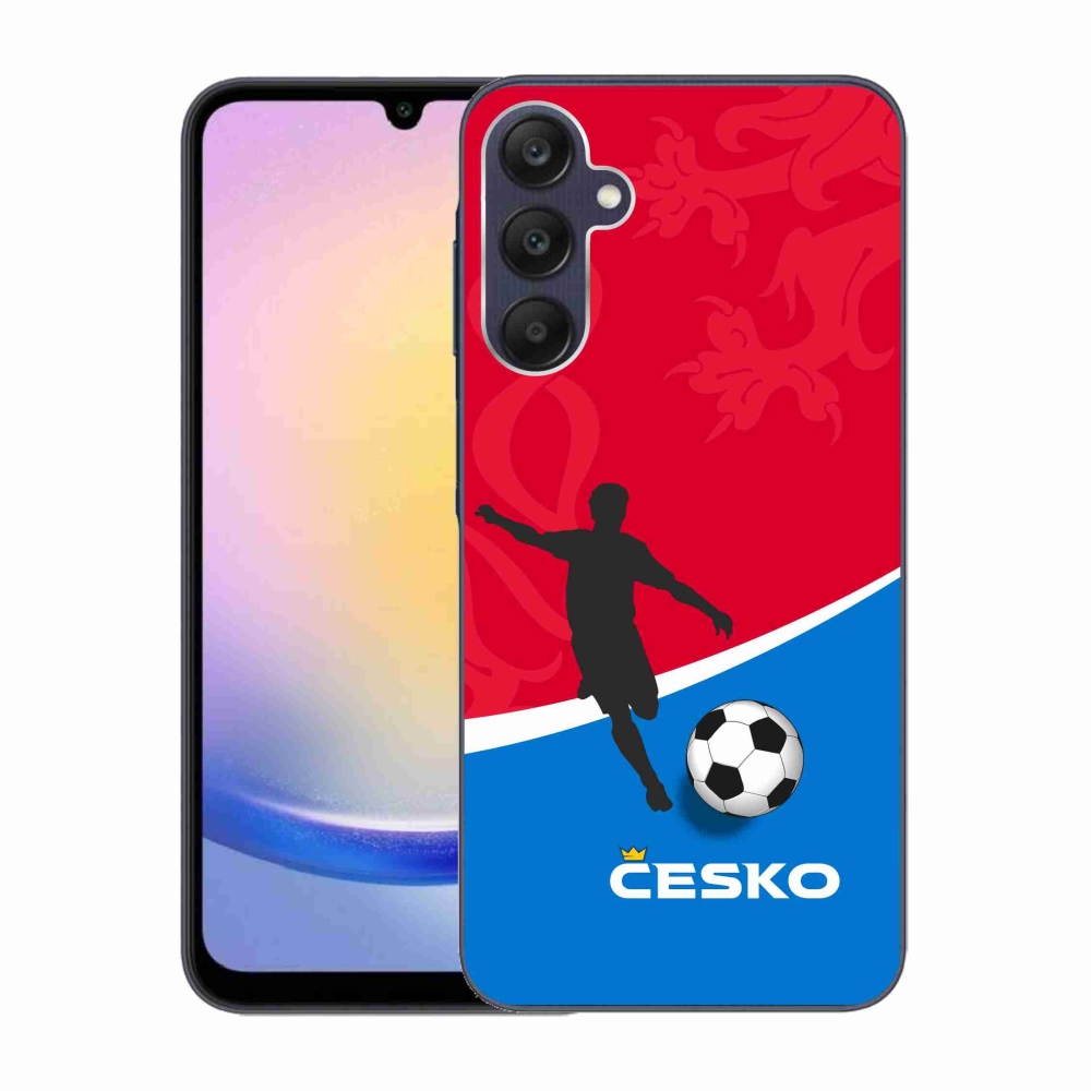 Gelový kryt mmCase na Samsung Galaxy A25 5G - fotbal Česko