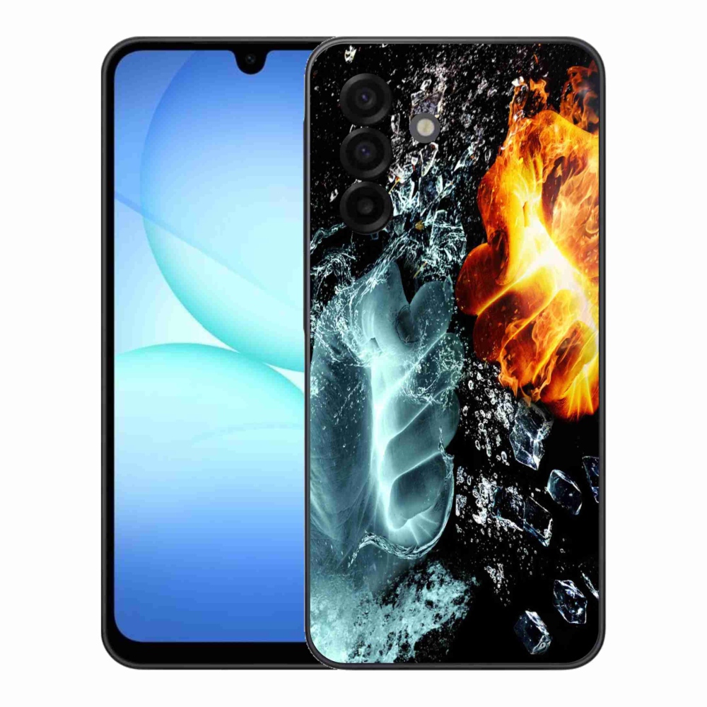 Gelový kryt mmCase na Samsung Galaxy A17 4G/5G - voda a oheň