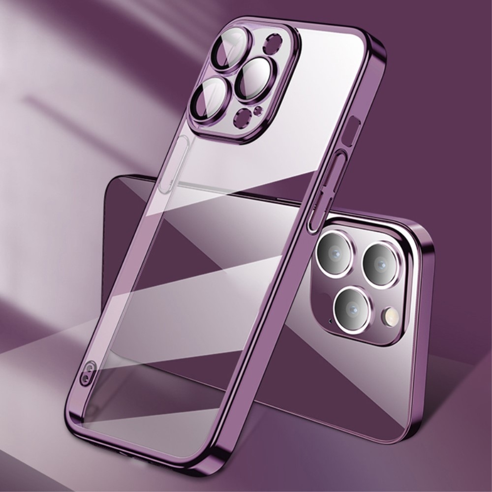 X-Level gelový obal s pevnými zády na iPhone 15 Pro Max - fialový