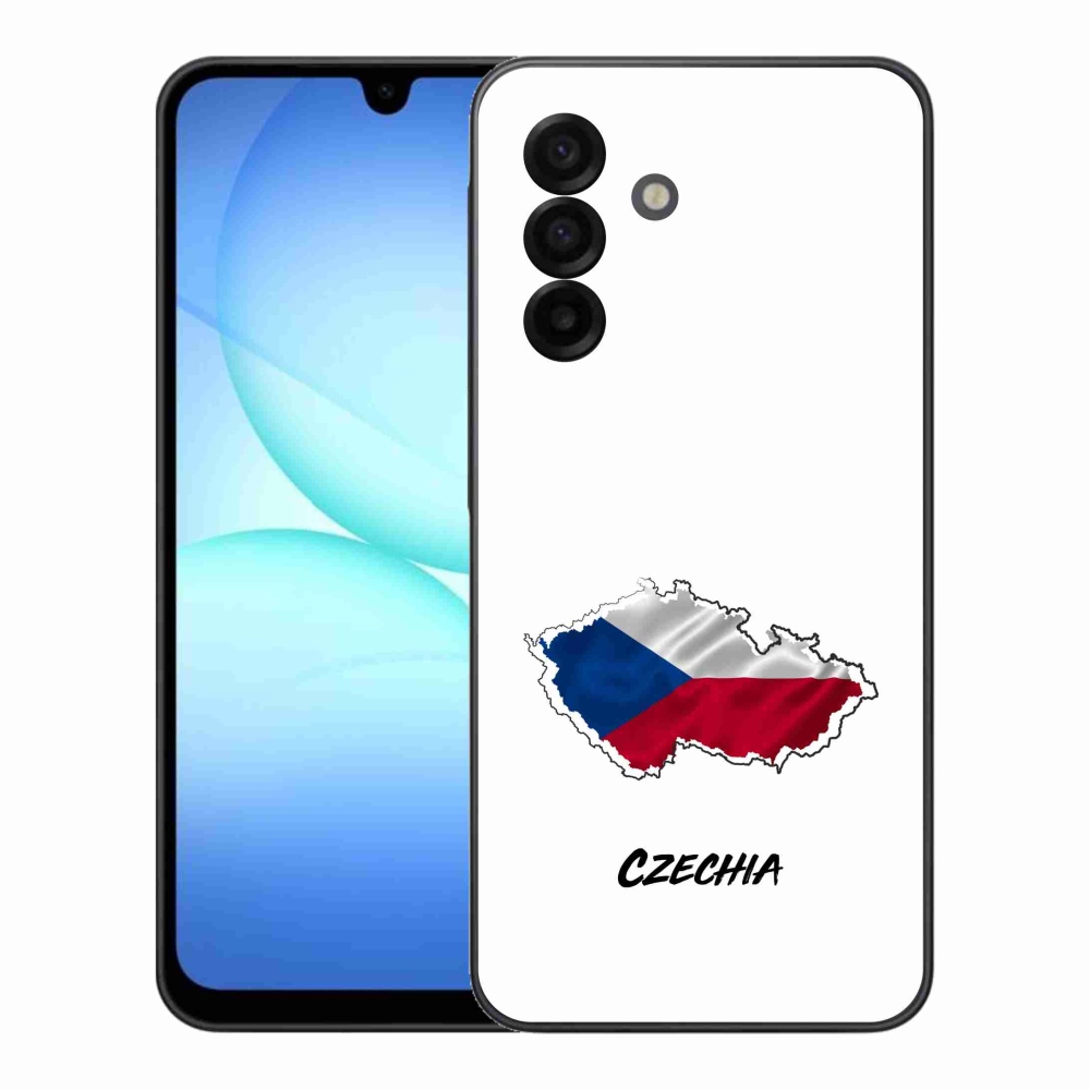 Gelový kryt mmCase na Samsung Galaxy A17 4G/5G - Czechia bílé pozadí