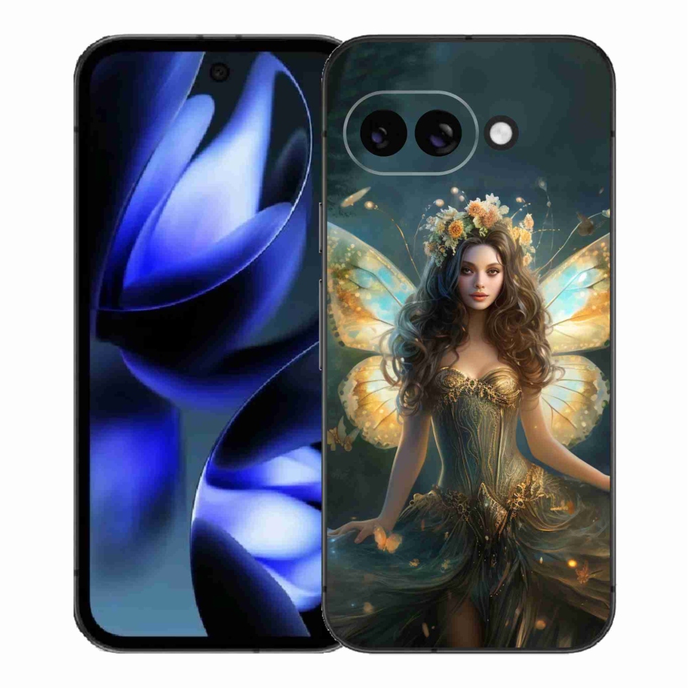 Gelový kryt mmCase na Google Pixel 9a - motýlí žena