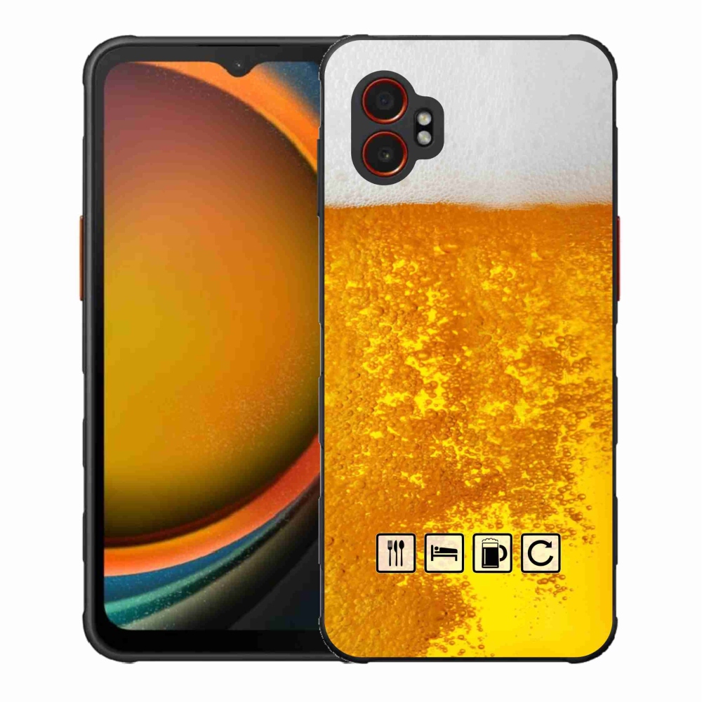 Gelový kryt mmCase na Samsung Galaxy Xcover 7 Pro - pivní motiv 3